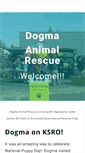 Mobile Screenshot of dogmaanimalrescue.org