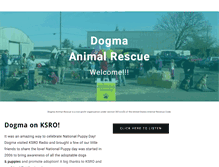 Tablet Screenshot of dogmaanimalrescue.org